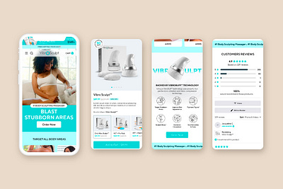 Vibro Sculpt Mobile | Ecommerce ecommerce product shop shopify ui ux