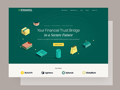 Kwakol branding design illustration presently ux visuals web