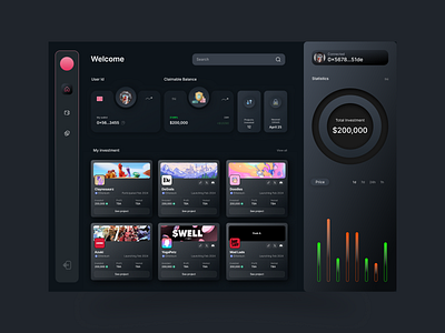 Dashboard cryptocurrency design illustration presently ui ux visuals web web3