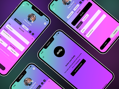 Dotly App design figma ios mobileapp mobiledesign socialapp ui ui ux ux