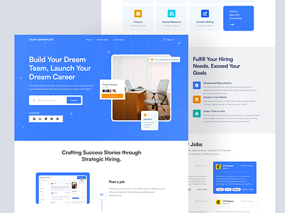 Talent MarketPlace design graphic design illustration logo presently ui ux visuals web