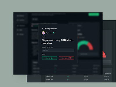 Casting Vote Modal design graphic design illustration presently ui ux web web3