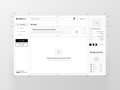 My Space Blueprint branding design file graphic design illustration low fidelity presently ui ux web wireframe