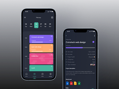 Schedule Page calender design illustration schedule time management ui ux visuals web