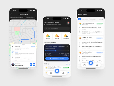 🚚📦Shipping App Design | Streamlined Logistics Experience ui ui designer user experience ux designer