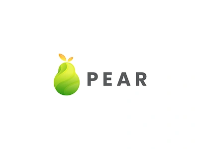 Pear Logo brand brand identity branding fruit graphic design icon identity logo logo design logos pear