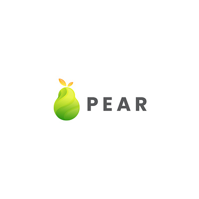 Pear Logo brand brand identity branding fruit graphic design icon identity logo logo design logos pear