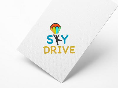 parachute Sky Drive Logo branding design graphic design graphicsdesign illustration logo logo design logodesign parachute parachute drive parachute drive logo parachute fall parachute logo parachute logo design sky drive sky drive logo vector