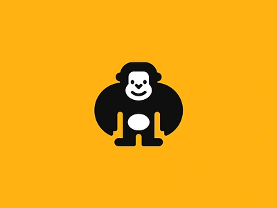 Gorilla logomark ape brand branding design elegant gorilla illustration logo logo design logo designer logodesign logodesigner logotype mark minimalism minimalistic modern monkey sign