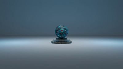 Abstract Ball Displacement 3d animation branding logo motion graphics