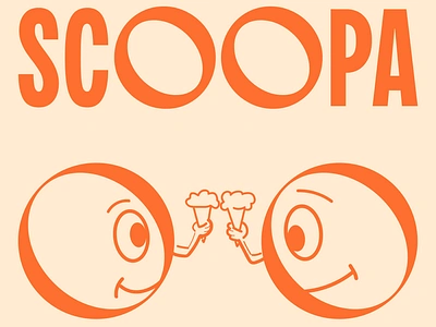 Scoopa Branding Sneak Peek: Full Scoop Coming Soon! brand identity branding design dseign graphic design illustration logo logo designer logotype package top 10 trending typography ui ux vector word mark