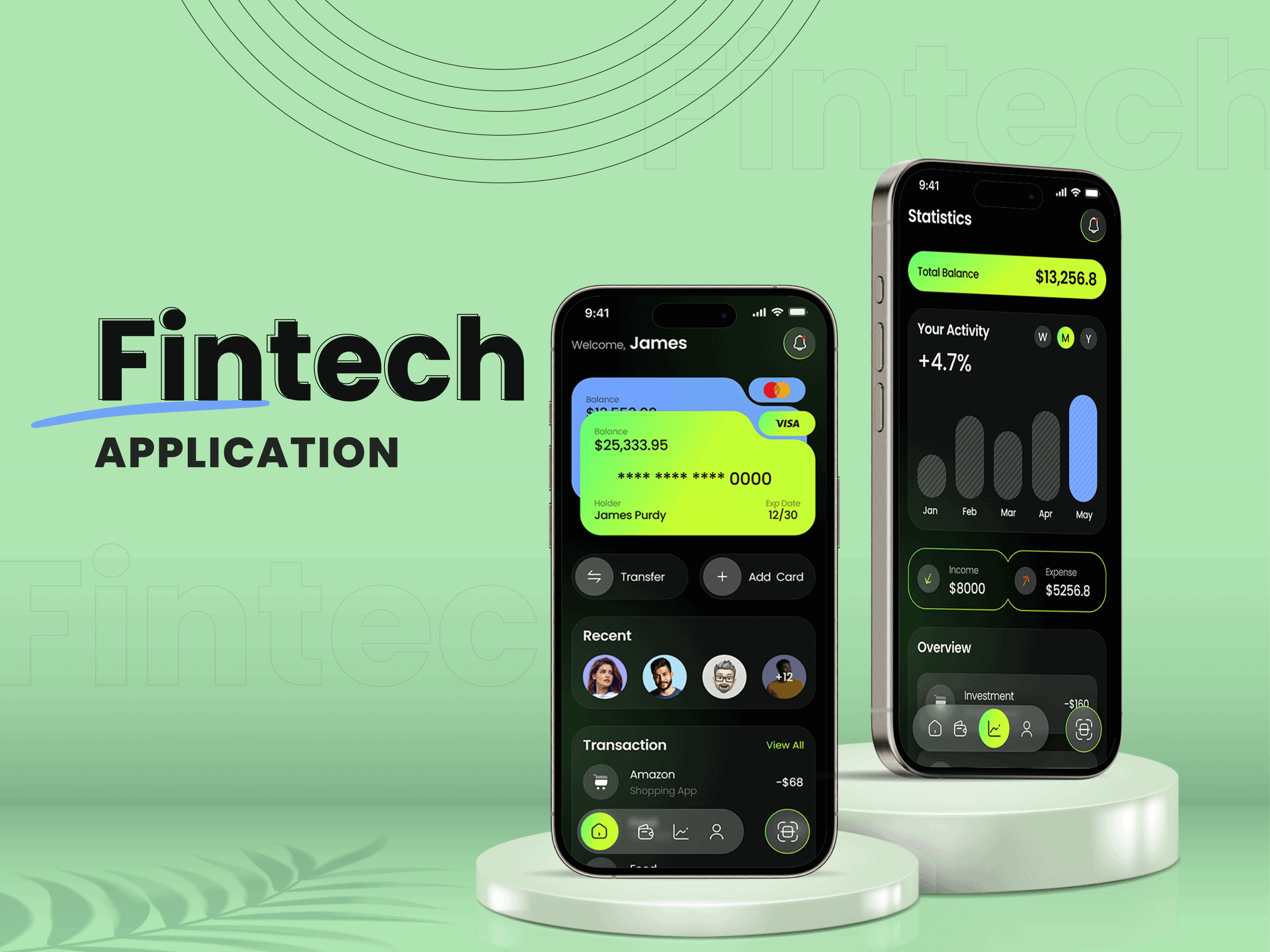 Fintech application development | Fintech Design 3d branding graphic design motion graphics ui