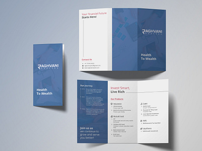 Trifold design for Raghvani Capital brochure brochure design flyer flyer design graphic design