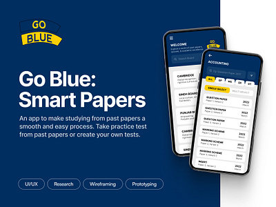 Smart Papers Study App UI/UX app case study exams preparation learning study trending ui ux