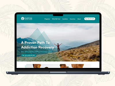 Purpose Healing Center | Web UI 2024 bento box landing page logo minimal mockup ui uiux user interface design ux web design