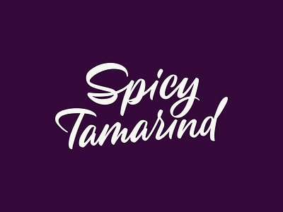 Spicy Tamarind Lettering Label branding design graphic design illustration lettering logo typography vector