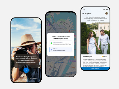 Photographer APP UI branding logo ui