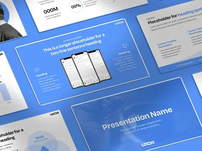 Marketing Pitch Deck Template blue clean design flat marketing marketing deck martech minimalist mockup pitch deck pitch deck template powerpoint powerpoint template ppt presentation presentation template presentations slides startup template