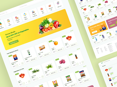 Online Grocery Shopping Web Design - E-Commerce blinkit daily ui challenge design ecommerce online shopping ui ux web application website