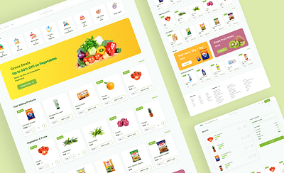 Online Grocery Shopping Web Design - E-Commerce blinkit daily ui challenge design ecommerce online shopping ui ux web application website