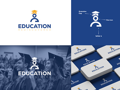 Education Logo Design 99design branding creative logo design graphic design illustration logo logomark logotype ui