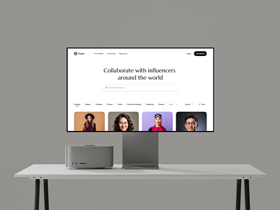 Influencers Collaboration site appdesign cleandesign creativedesign creativeprocess designconcept dribbbleshots influencermarketing interfacedesign nfluencerplatform uidesign uiux userexperience uxdesign webdesign