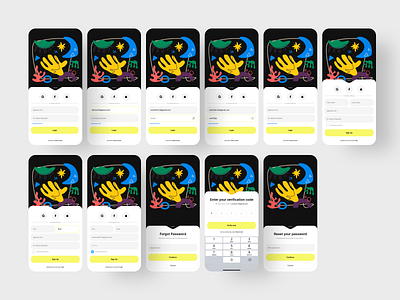 Sign up, Login, Forget password alif app design design ux email forgot login mobile modern password sign ui up ux website