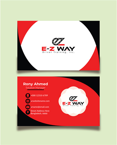 Business Card Design branding businesscard design graphic design illustration vector visiting card design