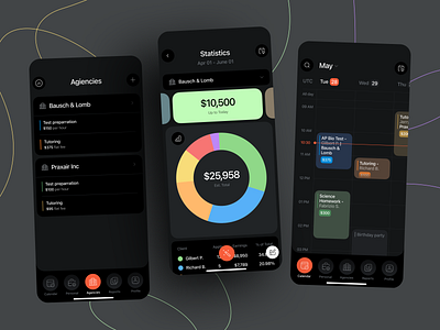 Task Manager Mobile App android app app design calendar interface ios management app mobile app mobile ui organize planning product design schedule statistics task manager ui ux