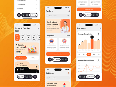 Fit plan Mobile App activity activity planner collaboration fit plan fit plan app mobile app planner planner app schedule app social social app task task app to do app ui uiux ux