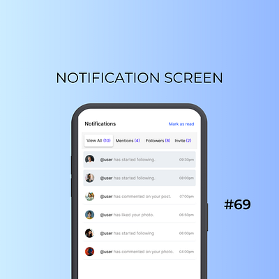 Daily UI Day-69/100:Notification Screen dailyui designchallenge designing ui uiuxdesign ux