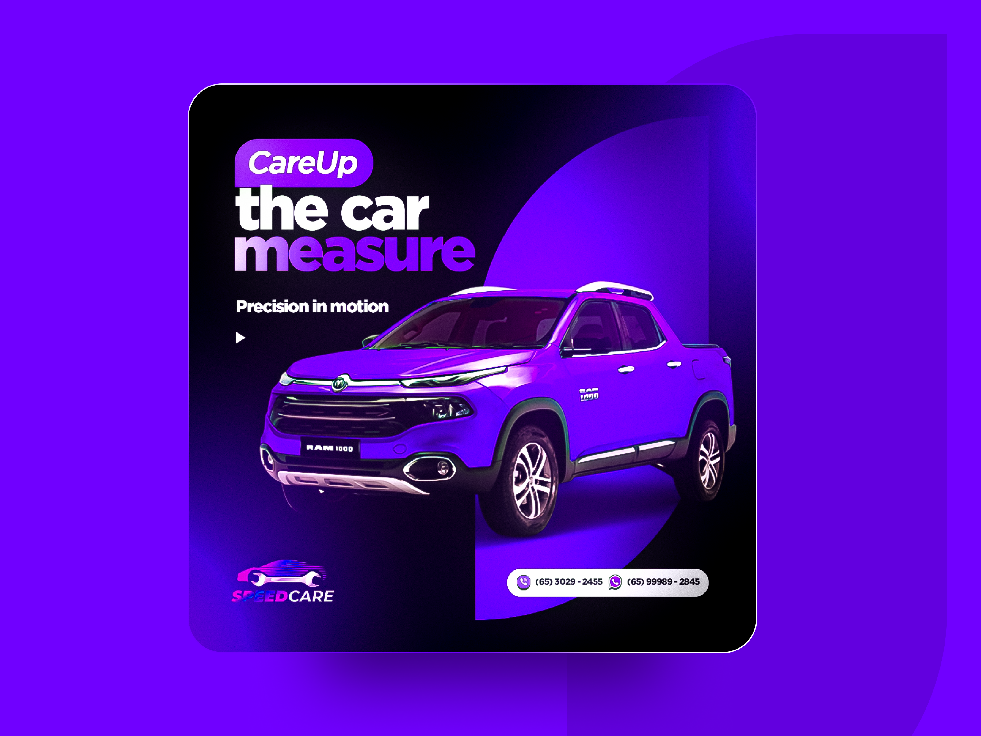 Social Media Post - CareUp the car measure for car setting. car measure design graphic design illustrator indesign photoshop social media social media post
