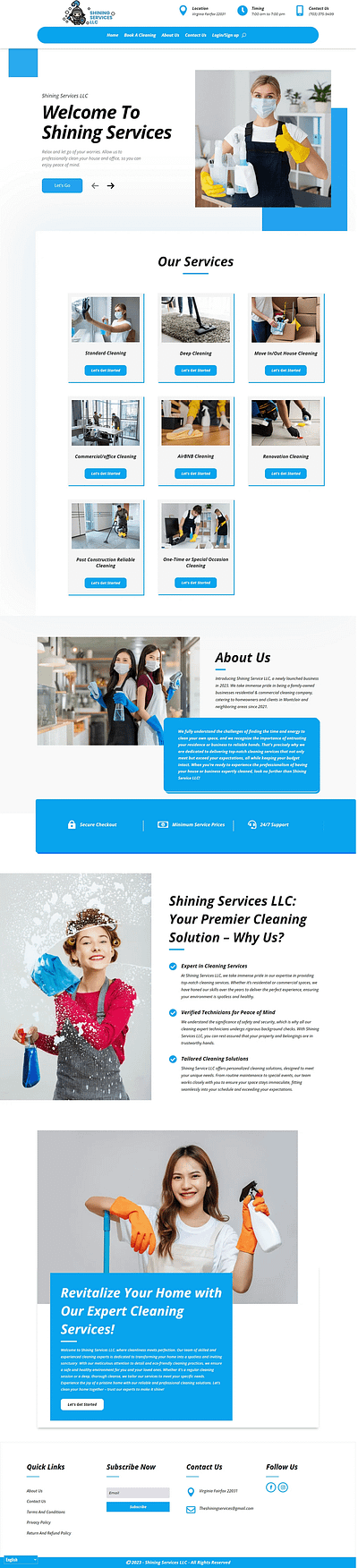 Shining Services LLC web designing web development