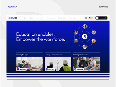 RecruitED design professional professional website responsive design upqode web development webdesign wordpress wordpress development