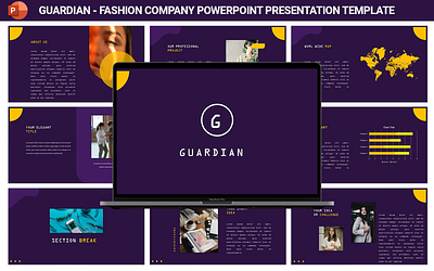 Guardian - Fashion Company Presentation Template company creative elegant fashion powerpoint presentation template