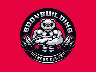 fitness center logo branding design fitness graphic design gym identity illustration logo mark setrong vector