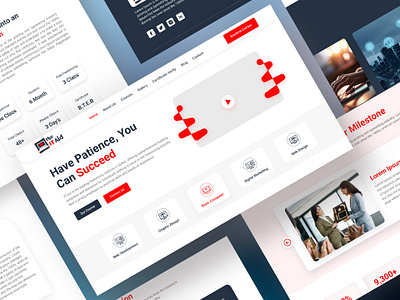 Web Ui-Ux Design for 'IT' Business. business course design designer education figma it landing page learning product design service tech ui user expriences user interface ux visual interface web website