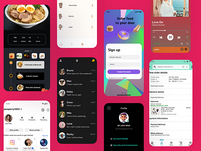 Some of My Mobile Designs figma mobile ui ui