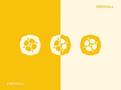 FRESHALL - Logo Design design fresh fruit geometric illustration logo market poster