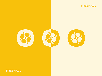 FRESHALL - Logo Design design fresh fruit geometric illustration logo market poster