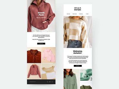 Faith & Co. Boutique | Newsletters branding ecommerce fashion graphic design newsletter newsletters style