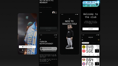 Metaverse for Football fans admin crypto dark theme football metaverse mobile app product design product strategy ui design ux design web3