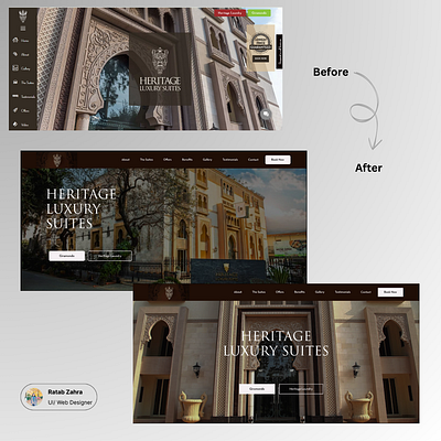 Luxury Hotel Web design luxury web design ui web design