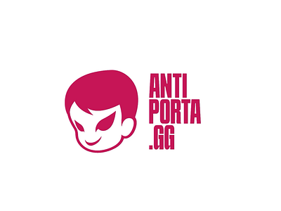 AntiPorta.GG - Logo Animation 2d 2danimation animation branding design dynamic graphic design illustration logo logotype mascot motion graphics red