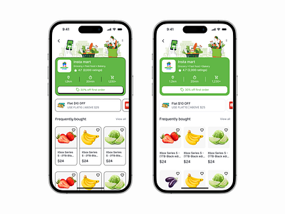 Grocery App | Neobrutalism - Figr Identity app design components delivery service design design inspiration ecommerce app food food app grocery grocery app grocery order mobile app mobile design online grocery online shop ordering app shopping ui components ui design ui inspiration