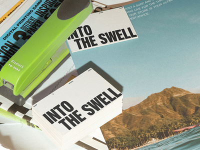 Into the Swell - Surf & Skate Shop clean creative minimal portfolio simple typography web