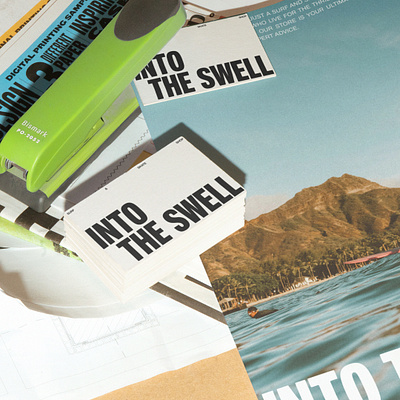 Into the Swell - Surf & Skate Shop clean creative minimal portfolio simple typography web