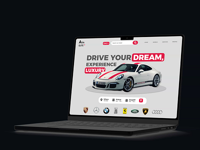 Asia Elite design premium car dealership 3d animation branding graphic design logo motion graphics ui