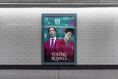 young royals poster ad banner banner branding design graphic design illustration logo poster typography