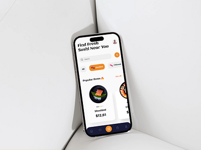 Shushi Shop Mobile App Design app app design app interaction food app food app design minimal mobile app shushi shop shushi shop mobile app ui ux weshark mobile app